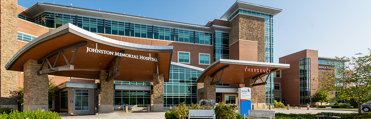 Johnston Memorial Hospital building entrance