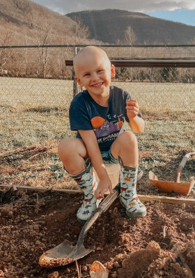 photo: portrait, Cooper outside smiling