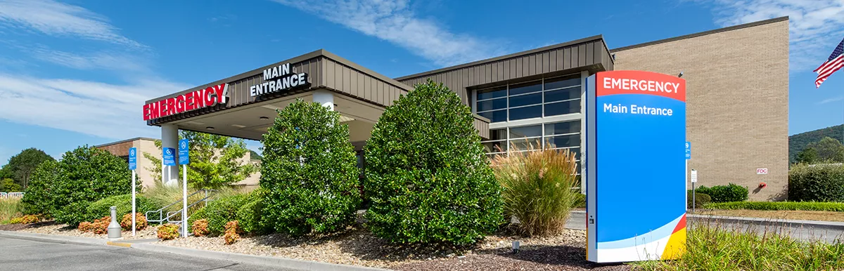 Norton Community Hospital exterior main entrance